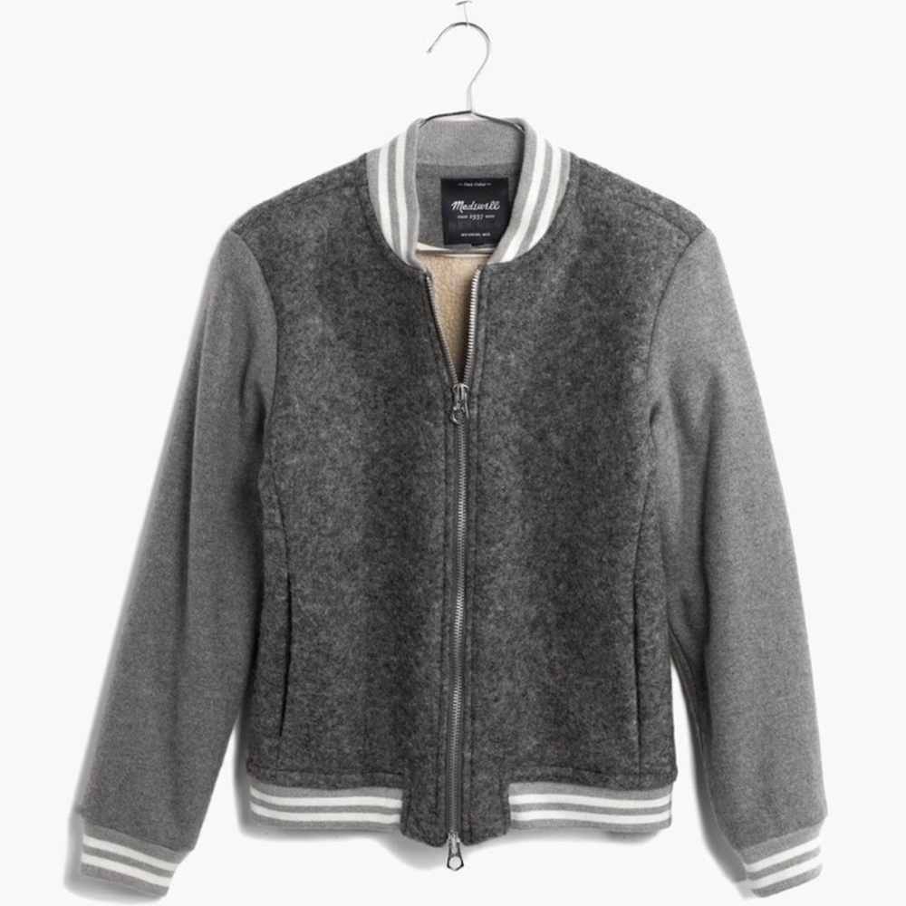 ✨MADEWELL✨Dugout Wool Blend Varsity Bomber Jacket